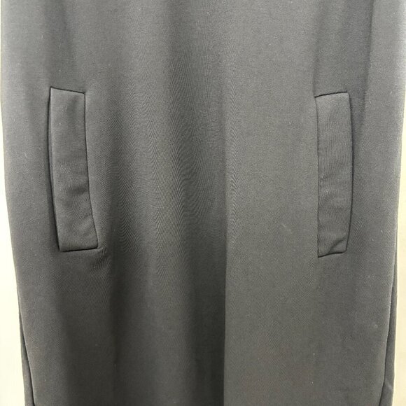 L.B.P.Y Black Classic Corpo Uniform Pinafore Pockets Midi Size M - Picture 4 of 8